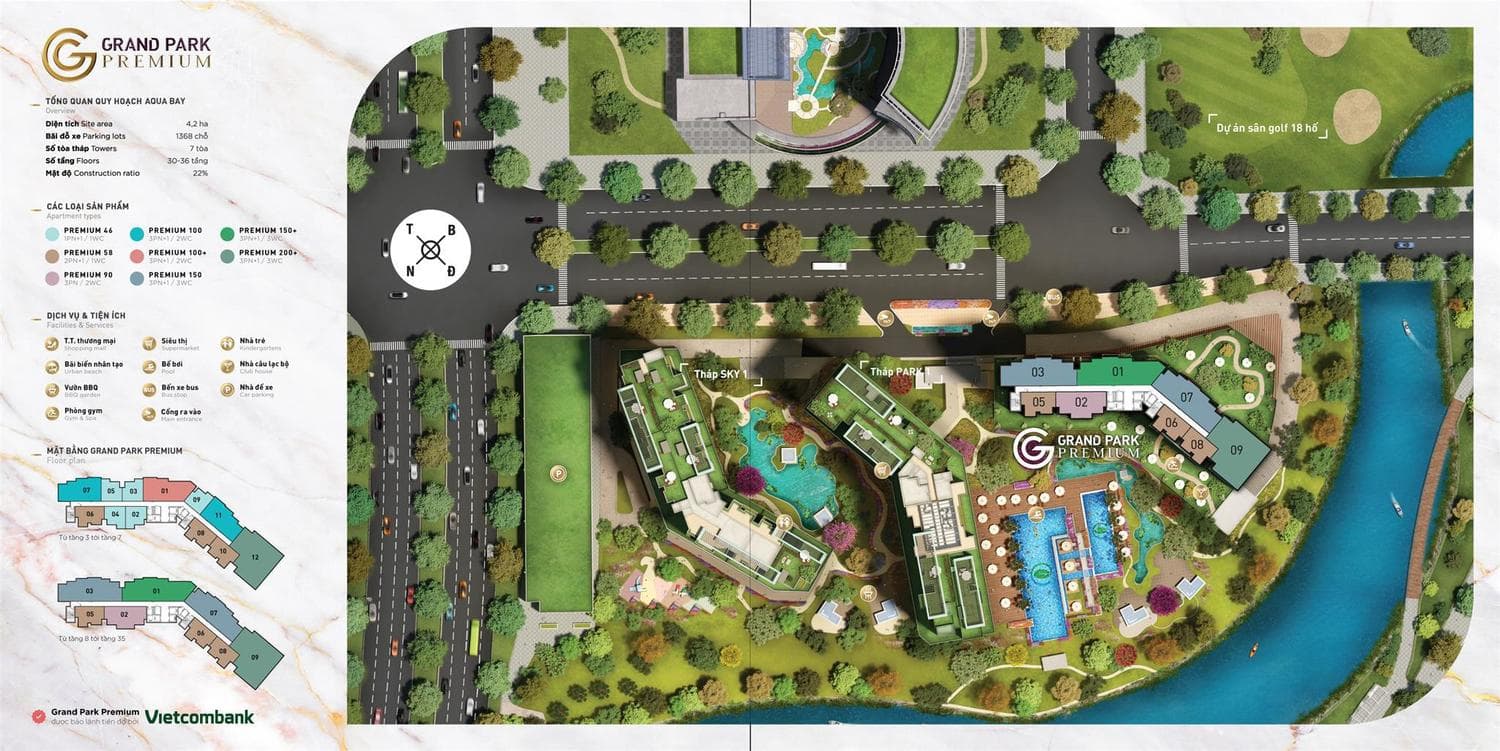 Mặt bằng chung cư Grand Park Premium Ecopark