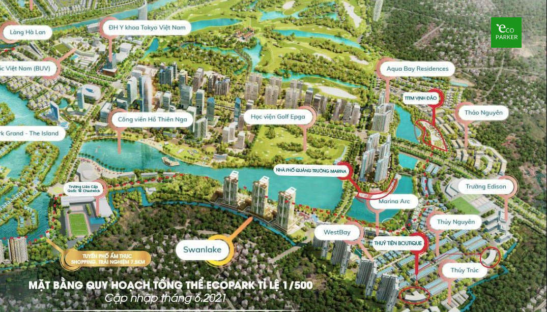 Nhà phố quảng trường Marina Amsterdam Ecopark