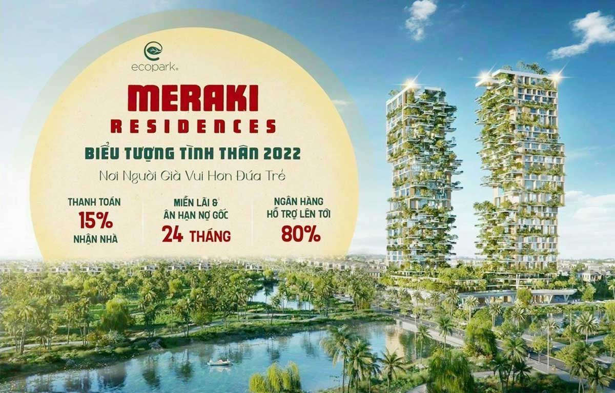 Chính sách bán hàng tại Meraki Residence Ecopark