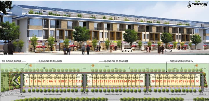 Mặt bằng khu nhà phố Phố Trúc Ecopark
