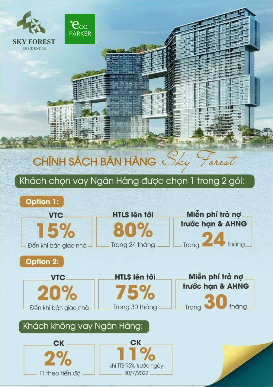 Chính sách bán hàng Sky Forest Ecopark