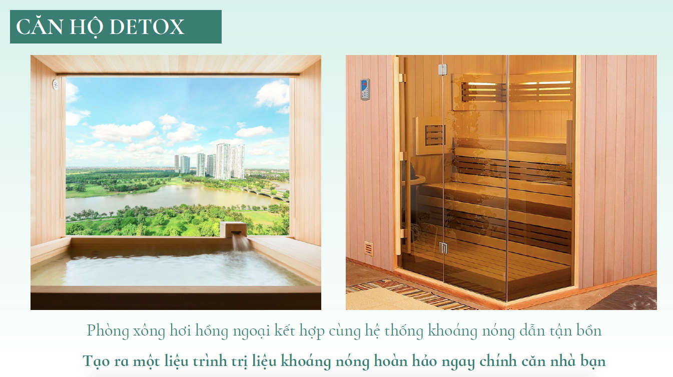Căn hộ detox tại tòa Landmark của Swanlake Onsen