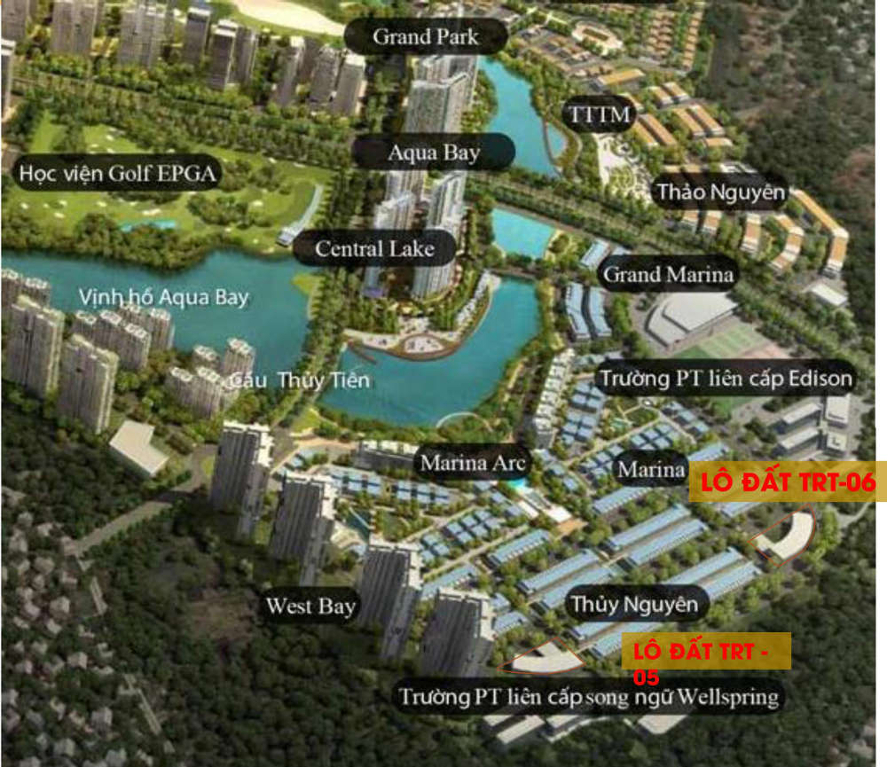 Vị trí dự án chung cư trung tầng Thuỷ Tiên Ecopark