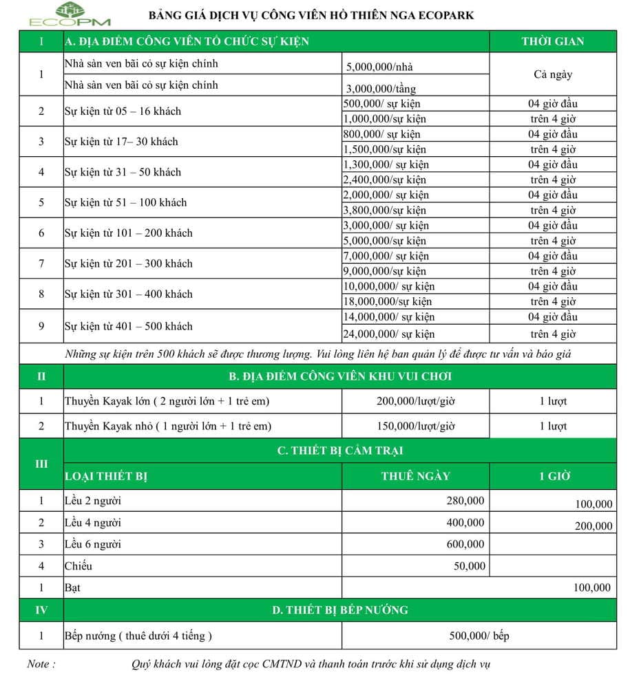 Công viên Hồ Thiên Nga Ecopark ban đêm