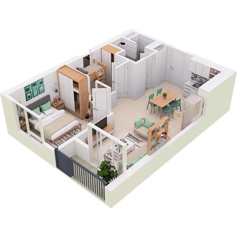 Căn hộ chung cư Westbay Ecopark - 50m2