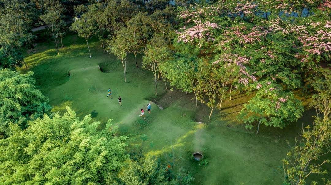 Vỉa hè ở Ecopark