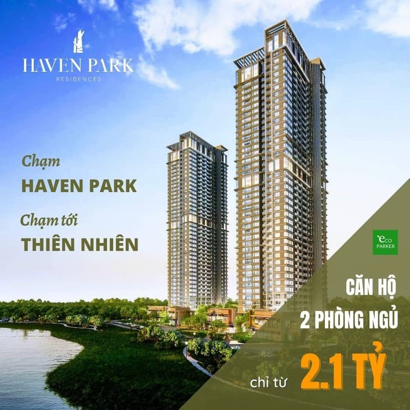 Căn hộ 2 phòng ngủ Haven Park