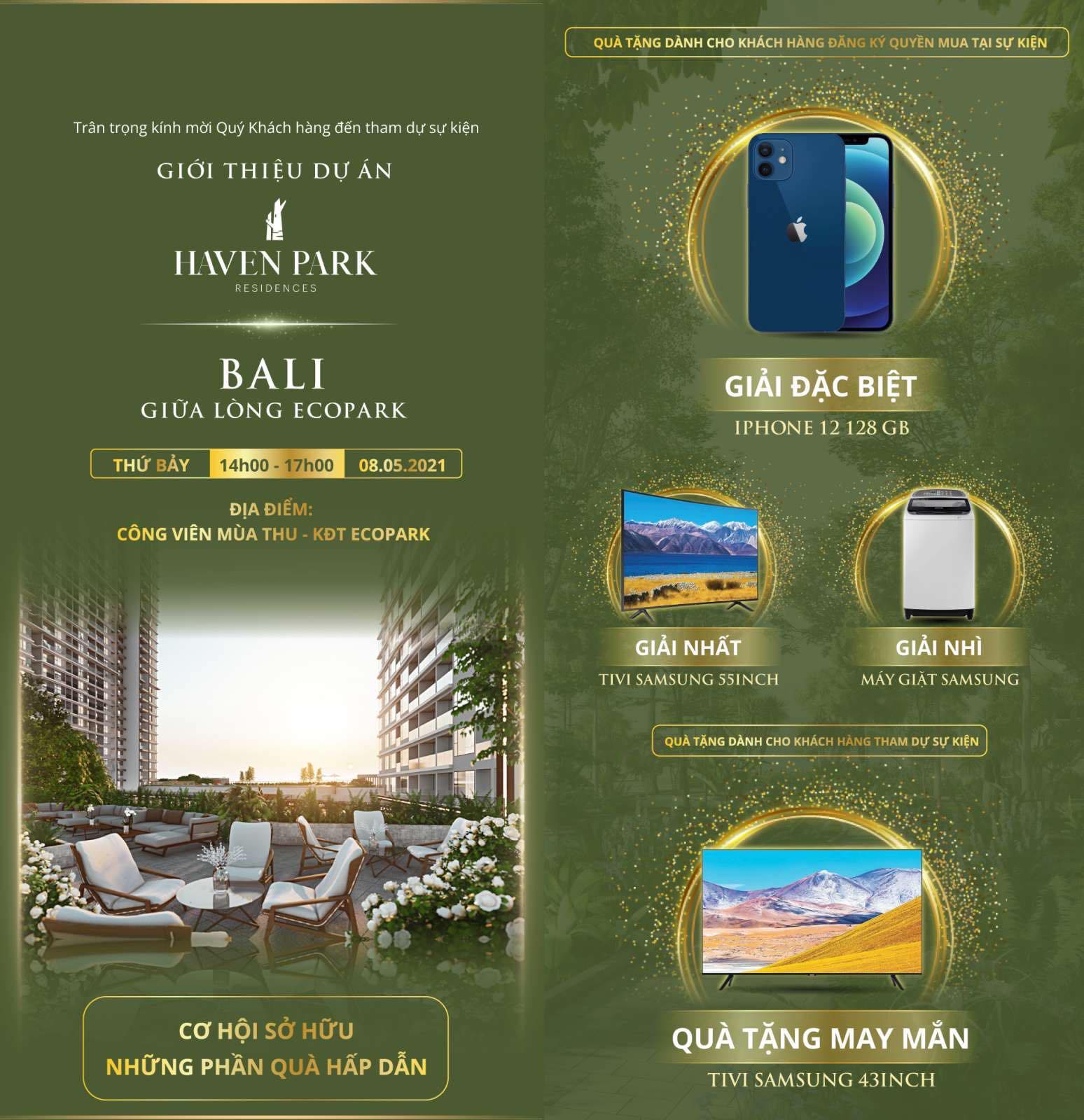 Thông báo sự kiện Mini Event Haven Park