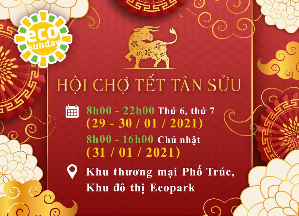 Hội chợ Tết Tân Sửu 2021 tại Ecopark