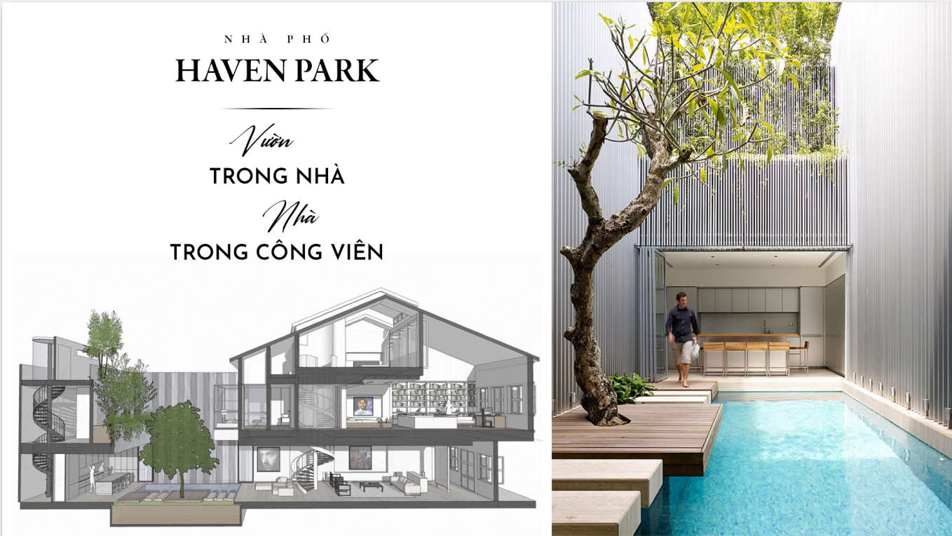 Nhà phố vịnh đảo Haven Park Ecopark