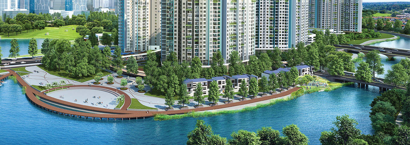 Nhà phố vịnh thủy Aquabay Ecopark