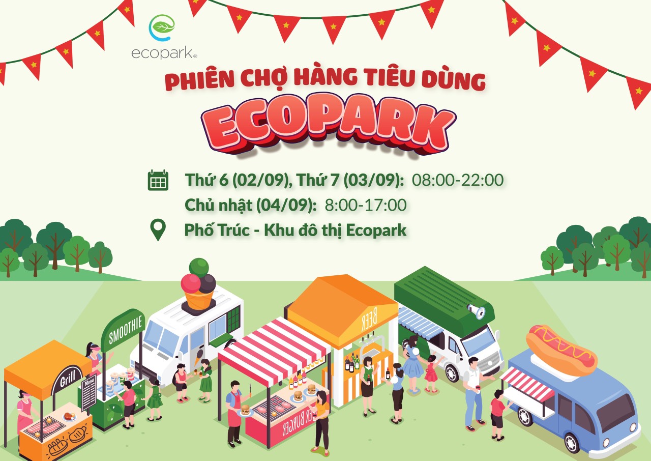 Phiên chợ hàng tiêu dùng Ecopark 2022