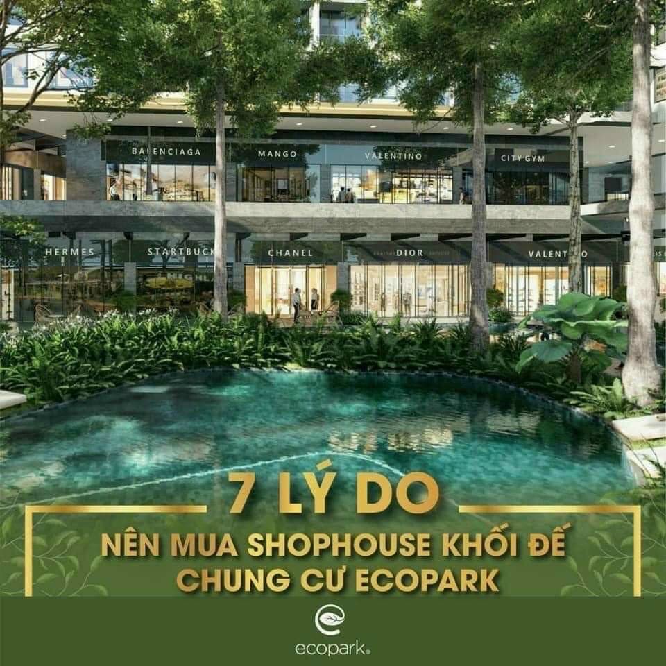 lý do sở hữu shophouse khối đế Haven Park Ecopark