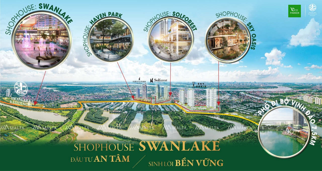 Shophouse khối đế Swanlake Onsen Ecopark