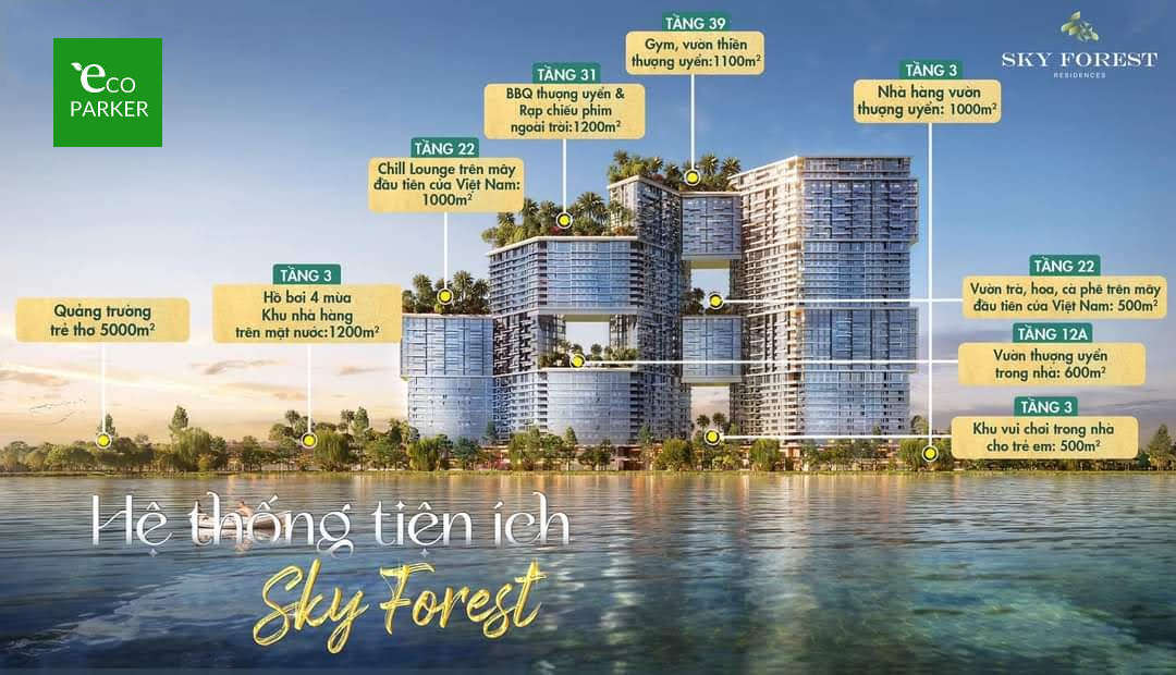 Tiện ích đỉnh cao dành cho cư dân Sky Forest Ecopark
